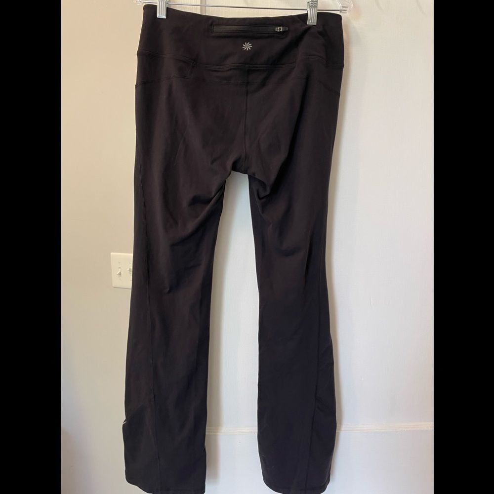 Athleta Power Kick Stretch Yoga Flare Pants Black